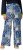 Ulla Popken Paisley Straight Leg Pull On Pants Blue - Jeans & Broeken in Grote Maten – Plus Size - 
