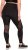 Ulla Popken Mesh Panel Leggings Black - Jeans & Broeken in Grote Maten – Plus Size - 