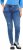 Ulla Popken Lightly Distressed Slim Leg Jeans Blue - Jeans & Broeken in Grote Maten – Plus Size - 