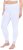 Ulla Popken Lace Trim Leggings White - Jeans & Broeken in Grote Maten – Plus Size - 