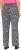 Ulla Popken Leopard Print Elastic Waist Pants Black - Jeans & Broeken in Grote Maten – Plus Size - 