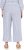 Ulla Popken Coastal Stripe Linen Blend Elastic Waist Culottes Blue - Jeans & Broeken in Grote Maten – Plus Size - 