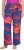 Ulla Popken Abstract Sunset Elastic Waist Palazzo Pants Orange - Jeans & Broeken in Grote Maten – Plus Size - 