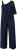 Ulla Popken Asymmetric Lace Panel Jumpsuit Navy - Jeans & Broeken in Grote Maten – Plus Size - 