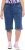 Ulla Popken Indigo Dyed Elastic Waist Jersey Shorts Blue - Jeans & Broeken in Grote Maten – Plus Size - 