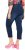 Ulla Popken Cropped Denim Look Stretch Fit Leggings Denim Blue - Jeans & Broeken in Grote Maten – Plus Size - 