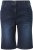 Ulla Popken Denim Wide Leg Elastic Waist Bermuda Shorts Denim Blue - Jeans & Broeken in Grote Maten – Plus Size - 