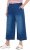 Ulla Popken Denim Culottes Blue - Jeans & Broeken in Grote Maten – Plus Size - 