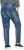 Ulla Popken Decorative Seam Stretch Fit Boyfriend Jeans Blue - Jeans & Broeken in Grote Maten – Plus Size - 
