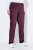 Ulla Popken Thermal Stretch Fit Mony Pants Aubergine - Jeans & Broeken in Grote Maten – Plus Size - 