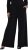 Ulla Popken Wide Leg Elastic Waist Glitter Pants Black - Jeans & Broeken in Grote Maten – Plus Size - 