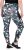 Ulla Popken Quick Drying Botanical Print Sport Leggings Black - Jeans & Broeken in Grote Maten – Plus Size - 