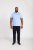 D555 Talbot Pique with Jacquard Collar Polo Shirt Blue - Polo shirts - Grote Maten Poloshirts Heren