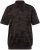 JP1880 Pique with All-over Print Polo Shirt TALL Black - TALL polo's - TALL poloshirts met extra lengte