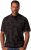 JP1880 Pique with All-over Print Polo Shirt TALL Black - TALL polo's - TALL poloshirts met extra lengte
