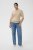 Kaffe Curve Lizzy Contrast Knitted Polo Feather Grey Melange - Poloshirts - 