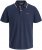 Jack & Jones Blaze Short Sleeve Polo Navy - Polo shirts - Grote Maten Poloshirts Heren