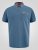 D555 Harvey Pique with Jacquard Collar & Cuffs Polo Teal - Polo shirts - Grote Maten Poloshirts Heren