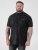D555 Murphy Jacquard Collar And Cuff With Chest Pocket Polo Black - Polo shirts - Grote Maten Poloshirts Heren
