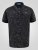 D555 Murphy Jacquard Collar And Cuff With Chest Pocket Polo Black - Polo shirts - Grote Maten Poloshirts Heren