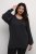Kaffe Curve Lini Knit Trui Zwart Oyster - Sweaters & hoodies - 