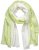 Ulla Popken Ombre Linen Blend Scarf Lime Green - Modni dodaci - 