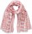 Ulla Popken Striped Statement Scarf Neon Red - Modni dodaci - 