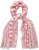 Ulla Popken Striped Statement Scarf Neon Red - Modni dodaci - 