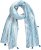 Ulla Popken Greek Stripe Tasseled Scarf Blue - Modni dodaci - 
