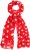 Ulla Popken Polka Dot Scarf Neon Red - Modni dodaci - 