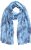 Ulla Popken Circle Print Scarf Blue - Modni dodaci - 