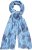 Ulla Popken Circle Print Scarf Blue - Modni dodaci - 