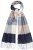 Ulla Popken Checked Fringed Hem Scarf Dark Putty - Modni dodaci - 