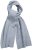 Ulla Popken Ribbed Knit Scarf Light Grey Melange - Modni dodaci - 