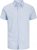 Jack & Jones Breeze Linen Blend Short Sleeve Shirt Chambray Blue - Overhemden - Overhemden Grote Maten Heren