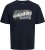 Jack & Jones Hawaii Shape Crew Neck T-Shirt Navy - T-shirts - Grote Maten T-shirts Heren