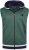Kam Jeans TS005 Retro Tracky Set (Shorts/Sleeveless Hoodie) Racing Green - Alle kleding - Herenkleding in grote maten