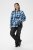 Kaffe Curve Sasja Overhemd met lange mouw Blue Snake Flower - Blouses & tunieken - 
