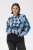 Kaffe Curve Sasja Overhemd met lange mouw Blue Snake Flower - Blouses & tunieken - 