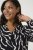 Kaffe Curve Mirta Tilly Blouse Zwart/Antique Zebra Print - Blouses & tunieken - 