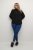 Kaffe Curve Ditta Smock Blouse Diepzwart - Blouses & tunieken - 