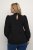 Kaffe Curve Ditta Smock Blouse Diepzwart - Blouses & tunieken - 