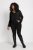 Kaffe Curve Ami Lange mouw Blouse Diepzwart - T-shirts - 