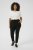 Kaffe Curve Jia Broek met riem Diepzwart - Jeans & Broeken in Grote Maten – Plus Size - 