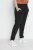 Kaffe Curve Jia Broek met riem Diepzwart - Jeans & Broeken in Grote Maten – Plus Size - 