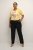 Kaffe Curve Sakira Lange broek Diepzwart - Jeans & Broeken in Grote Maten – Plus Size - 