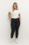 Kaffe Curve Leana Chino Broek 7/8 Diep Zwart - Jeans & Broeken in Grote Maten – Plus Size - 