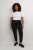 Kaffe Curve Leana Chino Broek 7/8 Diep Zwart - Jeans & Broeken in Grote Maten – Plus Size - 