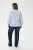 Kaffe Curve Lenia Flounce Shirt Powder Blue Stripe - Blouseshirts - 