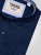D555 Richard Oxford Overhemd Met Lange Mouwen TALL Navy - TALL overhemden - 